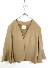 aperi nano universe アペリナノユニバース NL91JKT003CL ノーカラー ジャケット size36/ベージュ ■■レディースのサムネイル