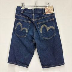 専用【メンズM】新恵美寿神頭 EVISU デニムハーフ パンツ Lot2001