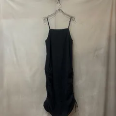 B.C STOCK ベーセーストック SIMPLICITE シンプリシティエ ワッシャーキャミワンピース ブラック FREE レディース USEDのサムネイル
