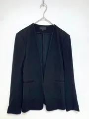 theory セオリー 01-4304132 定価42000円+税 VENETIAN/TADEAN ノーカラー ジャケット size00/黒 ■■◎レディースのサムネイル