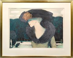 カシニョール 版画 額装 インテリア 美術品 芸術 絵画 アート 美人