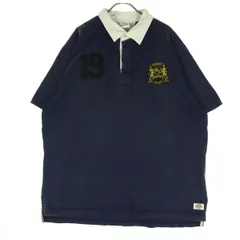 Dickies ディッキーズ コットン ワッペン 半袖 ラガーシャツ 3L ネイビー メンズ 古着のサムネイル