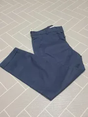 1回着用) Marni テーラードフィット コットン チノ パンツ ネイビー 48(M)のサムネイル