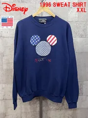90'S USA製 フロリダ ディズニー EPCOT 96 スウェット トレーナー XXL Disney ミッキーマウス 星条旗のサムネイル