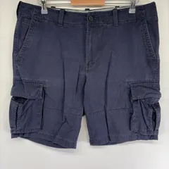 古着 トミーヒルフィガー TOMMY HILFIGER パンツ チノ カーゴ ハーフ ショート ジップ ワンポイントロゴ w36  ネイビー系 メンズのサムネイル