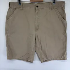 古着 カーハート Carhartt パンツ ペインター ワンポイントロゴ ハーフ ショート 半ズボン ジッパーフライ w40  ベージュ系 メンズのサムネイル