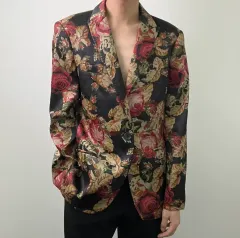 Dolce&Gabbana ドルチェ＆ガッバーナ フローラル ジャカード Single ブレスト ブレーザー XLのサムネイル