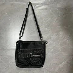 FOSSIL フォッシル レザー ショルダー バッグ 黒 クロスボディのサムネイル