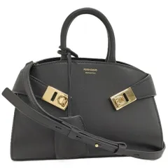 Ferragamo ハグ 2WAYバッグ レザー ブラック 21 5975のサムネイル