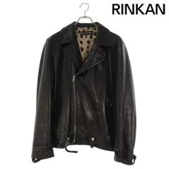 ワコマリア  LEATHER DOUBLE RIDERS JACKET 裏地レオパード柄ダブルレザージャケット メンズ Mのサムネイル
