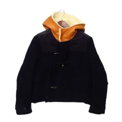 Mr.GENTLEMAN ミスタージェントルマン ブルゾン 牛革 ボアレザー フーデット コーデュロイ ジャケット アウター ネイビー S メンズ 【中古】のサムネイル