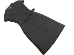 PAUL STUART ポールスチュアート ペチコート 付 カシュクール ワンピース size8/黒 ■◆ レディースのサムネイル