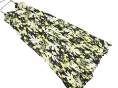 COCODEAL ココディール 花柄 プリーツ キャミソール ワンピース size1/黒x黄 ■◆ レディースのサムネイル