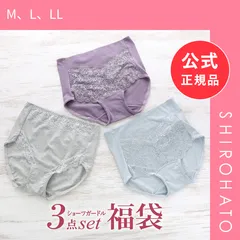 【メール便】【新品】福袋 お腹押さえ ショーツガードル 3枚セット おまかせ レディース 小腹押さえ ソフト補正 ソフトガードル 3P ミセス(M、L、LL)のサムネイル