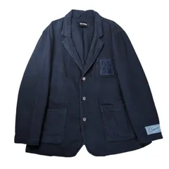 "RAF SIMONS" 2022SS  Leather Patched School Boy Denim Blazerのサムネイル