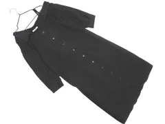 MURUA ムルーア リネン混 アシンメトリー ワンピース sizeF/黒 ■◆ レディースのサムネイル