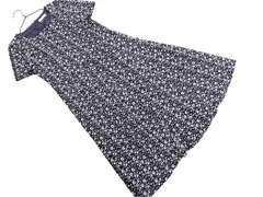 Aylesbury アリスバーリー 花柄 ワンピース size11/濃紺 ■◆ レディースのサムネイル