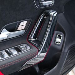 スポーティ全開♪ カーボン ルック ドアグリップ カバー ベンツ X118 CLA180 CLA200d CLA250 CLA35 CLA45 シューティングブレーク b13435+b13436