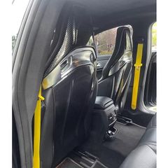 スポーティ全開♪ カーボン ルック  フロントシート リアパネル カバー メルセデス ベンツ AMG C118 CLA45S CLAクラス クーペ b13431