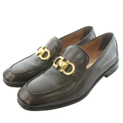 サルヴァトーレフェラガモ Salvatore Ferragamo ローファー ガンチーニ金具 ロゴ レザー 8.5 2E 茶 ブラウン /SS ■OS ■GY18のサムネイル