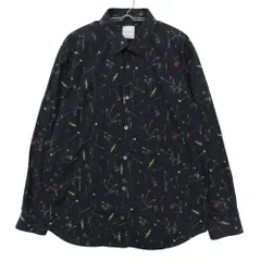 PAUL SMITH COLLECTION ポールスミスコレクション 長袖シャツ フローラル 花柄 イタリア製 コットン100％ ネイビー メンズ 【中古】のサムネイル