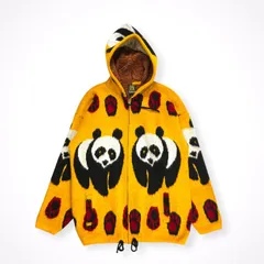 VINTAGE / 【RUMINAHUI】 パンダ柄 エクアドルニットパーカー SIZE：Lのサムネイル