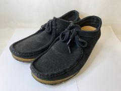 美品】クラークス オリジナルズ ワラビー スエード ネイビー UK5