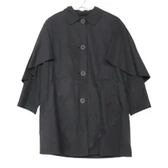 Herno ヘルノ コート ケープ マント ジャケット 裏地スカーフ柄 ライナー付き アウター ネイビー 42【M】 レディース 【中古】のサムネイル