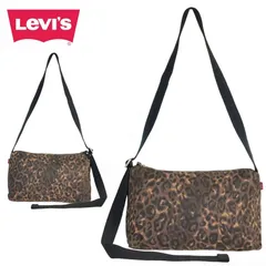男女兼用 ショルダーバッグリーバイス LEVI'S004C9000 LEOPARD SHOULDER BAGレオパード ショルダーバッグブラック 黒 ヒョウ柄 アニマル柄ミニバッグ Y2K グランジ カジュアル ストリートのサムネイル