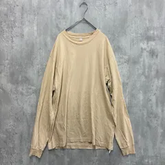 【USA古着】LOS ANGELES APPAREL ロサンゼルスアパレル　6.5oz ロンT M ベージュ系　古着のサムネイル