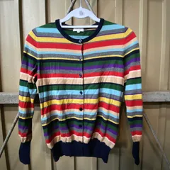 MACKINTOSH PHILOSOPHY カーディガン 38 カラフルストライプ ファッション 春秋 軽量 カジュアル ボタン付き 38サイズ セーター おしゃれのサムネイル