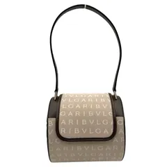 ブルガリ BVLGARI ロゴマニア ビーゼロワン ドラムバッグ ベージュ/ブラウン キャンバス/レザー レディース ボストンバッグのサムネイル