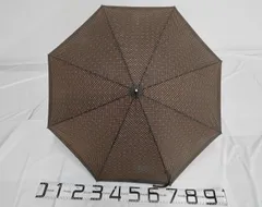 ルイヴィトン モノグラム 長傘 木製ハンドル フランス製 ヴィンテージ アンブレラ メンズ レディース 雨傘 ブラウン Louis Vuitton 使用感あり 動作良好のサムネイル