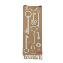 HERMES エルメス マフラー カザック キーコレクション カシミア100％ ベージュ レディース 【中古】のサムネイル