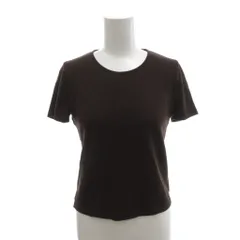 Hanneds Tシャツ カットソー ウール 40 ブラウン 無地 ラウンドネック 半袖 /MX ■ECF004 レディースのサムネイル