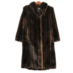 RALPH LAUREN ラルフローレン コート 90s USA製 フェイクファー ロング アウター ブラウン S レディース 【中古】のサムネイル