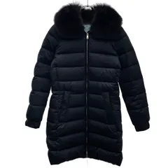 PRADA プラダ フォックスファーダウンコート 28G062 ネイビー 38のサムネイル