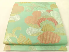 平和屋着物●桝屋高尾　六通柄　本袋帯　唐織　牡丹唐草文　金銀糸　三越扱い　正絹　逸品　CABK4703vpのサムネイル