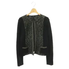 バルマン BALMAIN ジャケット ノーカラー ニット 13+ ブラック ホワイト /DO ■OS ■MAのサムネイル