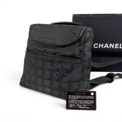 CHANEL New Travel Line 2WAY Backpack シャネル　ニュートラベルライン　バックパック　リュックサック　ブラックのサムネイル