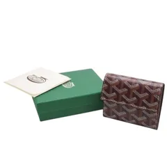 新品未使用 GOYARD ゴヤール Marigny Wallet マリニー ウォレット 二つ折り財布 MARIGNPMLTY33CL33P ボルドー 中古 4a001209のサムネイル