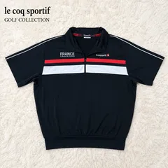 le coq sportif GOLF ルコックゴルフ 半袖ハーフジップ ポロシャツ LL 夏 ゴルフウェアのサムネイル