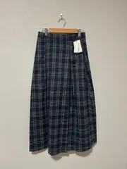 ☆312☆ 【新品タグ付】Doula Doula ドゥーラドゥーラ　チェック柄 フレアスカート M ネイビーのサムネイル