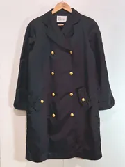 Mademoiselle Dior ナイロン コート 黒 ブラック Christian Dior マドモアゼル ディオール K7-157のサムネイル