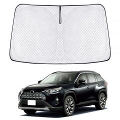 新型 トヨタ RAV4 60 サンシェード 車種専用 フロントガラス用 50系対応 XAN60型 XAA50 XAH50 XAP50型 カーシェード シェードカーテン UVカット 日よけ 遮光 断熱 マルチサンシェード 紫外線カット 高密度生 da79337d