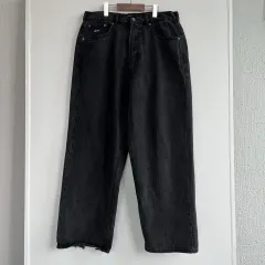 OBEY オベイ ブラックデニム ワイドパンツ オーバーサイズのサムネイル