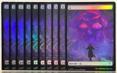 MTG  ストリクスヘイヴンの秘密  SOS 基本土地 沼 Swamp 日本語 フルアート FOIL 10枚セットのサムネイル