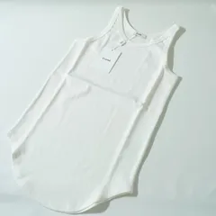 未使用 CLANE クラネ BASIC RIB TANK TOPS ベーシック リブ タンクトップ トップス ホワイト 白のサムネイル