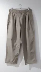 Papas Double-pleated wide chino trousers Khaki Lのサムネイル