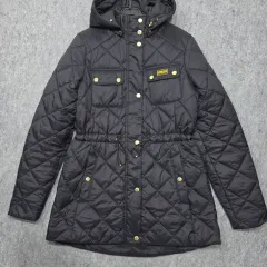 Barbour バブアー インターナショナル アバロン キルティング ウエストシャーリング フード ジャケット UK12のサムネイル